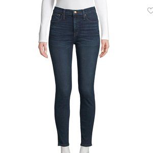 Madewell high riser skinny jeans in dark denim
